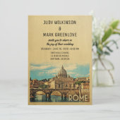 Uitnodiging tot het huwelijk (Staand voorkant)