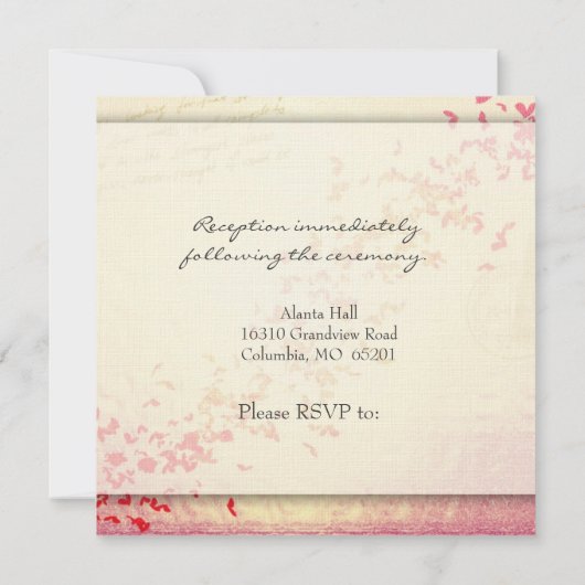 Uitnodiging tot het huwelijk te Parijs (Achterkant)