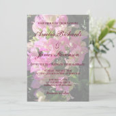 Uitnodiging tot het huwelijk van Bougainvillea (Staand voorkant)