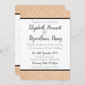 uitnodiging tot het huwelijk van Floral (Voorkant / Achterkant)