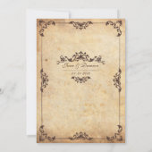  uitnodiging tot het huwelijk van Floral (Achterkant)