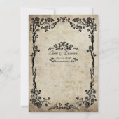 uitnodiging tot het huwelijk van Floral (Achterkant)