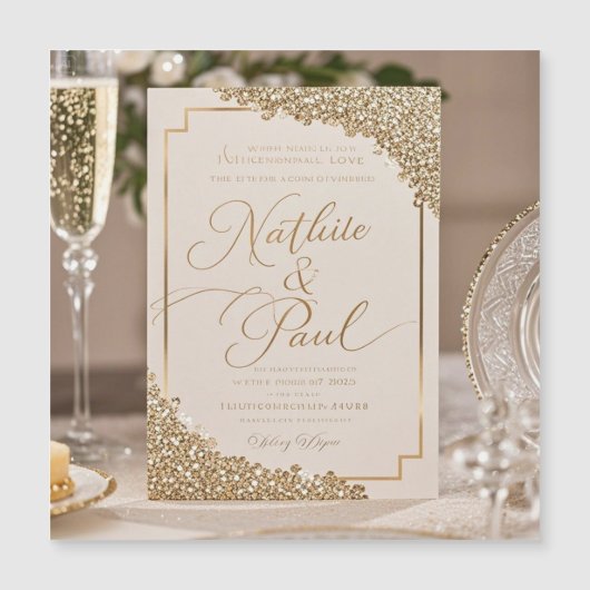  uitnodiging tot het huwelijk van Floral (Voorkant)