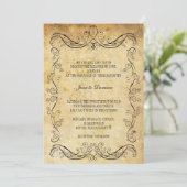 uitnodiging tot het huwelijk van Floral (Staand voorkant)