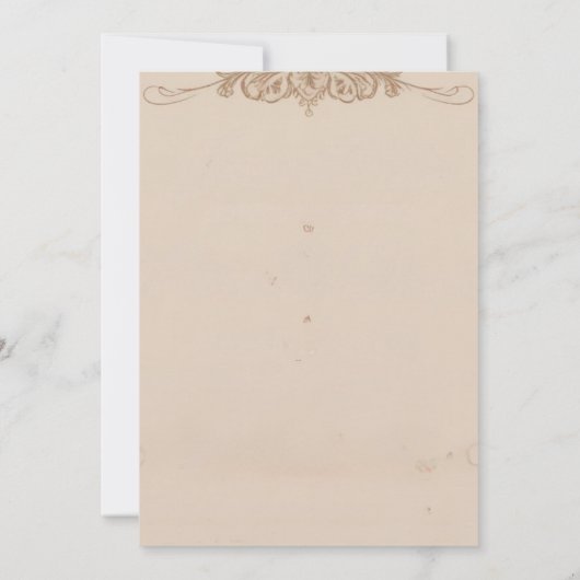  uitnodiging tot het huwelijk van Floral (Achterkant)