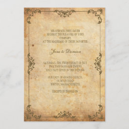  uitnodiging tot het huwelijk van Floral