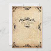 uitnodiging tot het huwelijk van Floral (Achterkant)