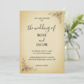  uitnodiging tot het huwelijk van Floral (Staand voorkant)