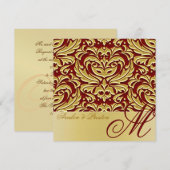 Uitnodiging tot het huwelijk van het goudmetaal (Voorkant / Achterkant)