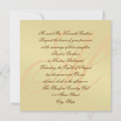 Uitnodiging tot het huwelijk van het goudmetaal (Achterkant)