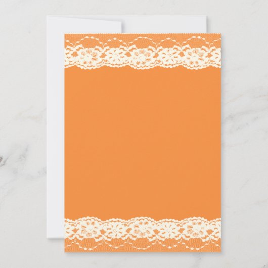 Uitnodiging tot het huwelijk van Ivory Lace (Achterkant)