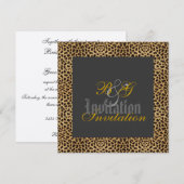 Uitnodiging tot het huwelijk van Leopard (Voorkant / Achterkant)