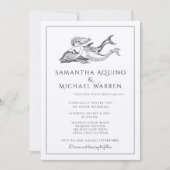 Uitnodiging tot het huwelijk van Mermaid Beach Kra (Voorkant)