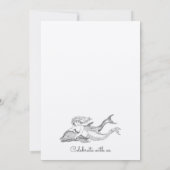 Uitnodiging tot het huwelijk van Mermaid Beach Kra (Achterkant)