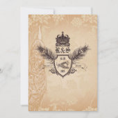  uitnodiging tot het huwelijk van Peacock 1.0 (Voorkant)