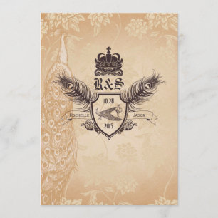 uitnodiging tot het huwelijk van Peacock 1.0