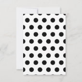 Uitnodiging tot het huwelijk van Polka Dot (Achterkant)