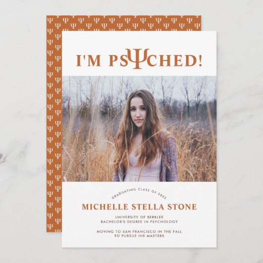 Uitnodiging tot het indienen van ψ Psychologische  (Voorkant / Achterkant)