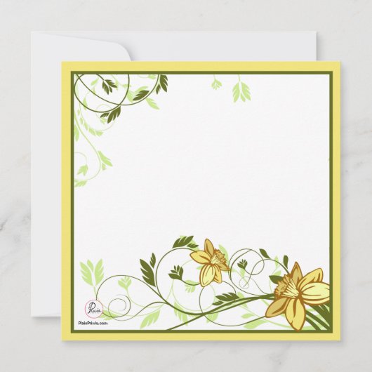 Uitnodiging tot het indienen van affodillen (Achterkant)