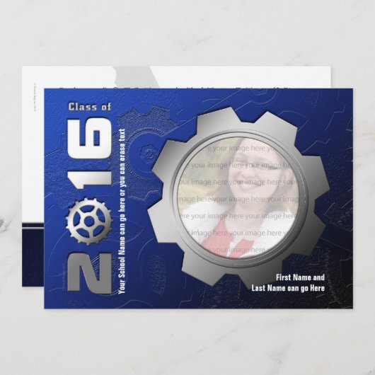 Uitnodiging tot het indienen van Afstuderen met bl (Voorkant / Achterkant)