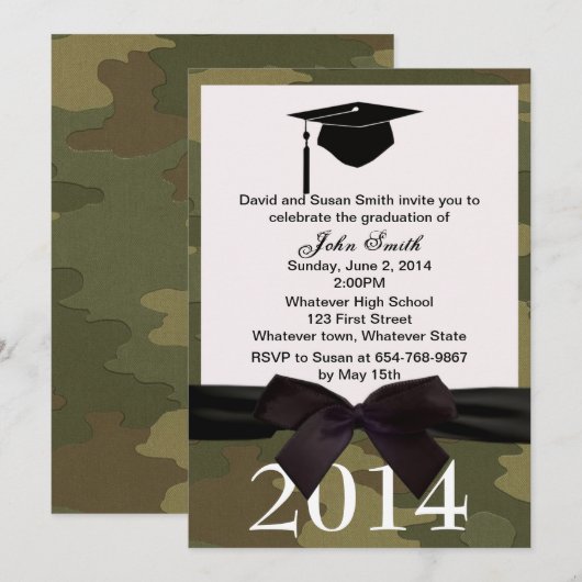 Uitnodiging tot het indienen van Afstuderen met zw (Voorkant / Achterkant)