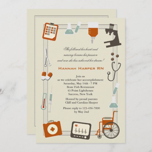 Uitnodiging tot het indienen van Afstuderen voor v (Voorkant / Achterkant)