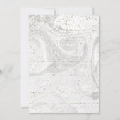 Uitnodiging tot het indienen van Baby shower met b (Achterkant)