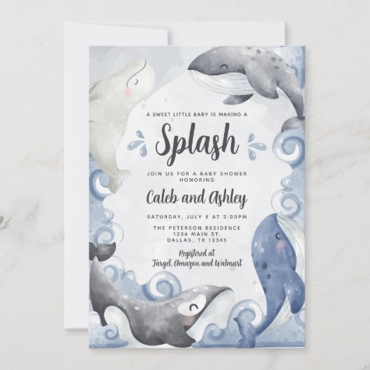 Uitnodiging tot het indienen van Baby shower op de (Voorkant)