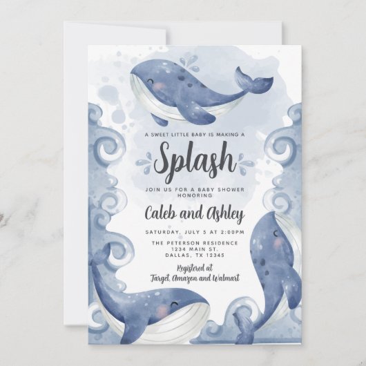 Uitnodiging tot het indienen van Baby shower op de (Voorkant)