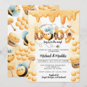 Uitnodiging tot het indienen van Baby shower van h (Voorkant / Achterkant)