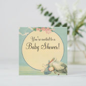 uitnodiging tot het indienen van Baby shower voor (Staand voorkant)
