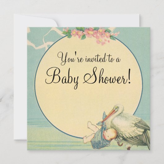  uitnodiging tot het indienen van Baby shower voor (Voorkant)