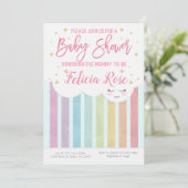Uitnodiging tot het indienen van Baby shower voor  (Staand voorkant)