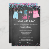 Uitnodiging tot het indienen van Baby showers (Voorkant / Achterkant)