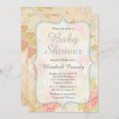   uitnodiging tot het indienen van Baby showers (Voorkant / Achterkant)