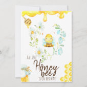 Uitnodiging tot het indienen van Baby showers bij  (Achterkant)