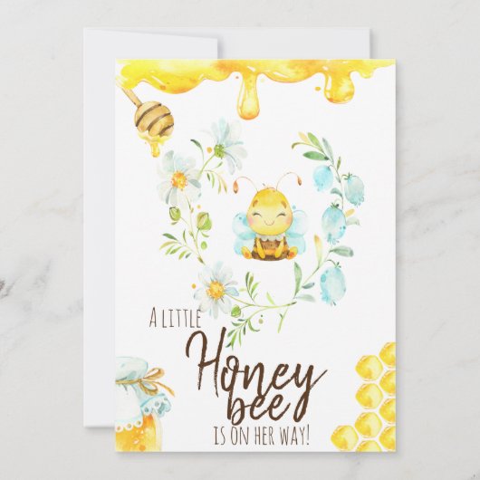 Uitnodiging tot het indienen van Baby showers bij  (Achterkant)