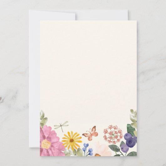  uitnodiging tot het indienen van Baby showers in  (Achterkant)