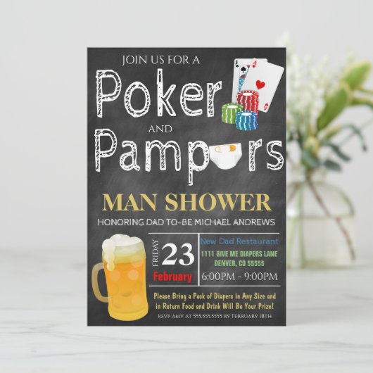 Uitnodiging tot het indienen van Baby showers in P (Staand voorkant)