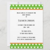 Uitnodiging tot het indienen van Baby showers met  (Achterkant)