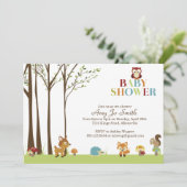 Uitnodiging tot het indienen van Baby showers met  (Staand voorkant)