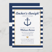 Uitnodiging tot het indienen van Baby showers met (Voorkant / Achterkant)