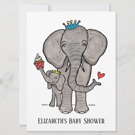 Uitnodiging tot het indienen van Baby showers met (Voorkant)