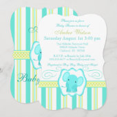 Uitnodiging tot het indienen van Baby showers met (Voorkant / Achterkant)