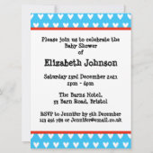 Uitnodiging tot het indienen van Baby showers met  (Achterkant)