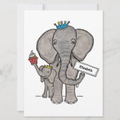 Uitnodiging tot het indienen van Baby showers met  (Voorkant)