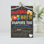 Uitnodiging tot het indienen van Baby showers met  (Staand voorkant)