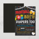 Uitnodiging tot het indienen van Baby showers met  (Voorkant / Achterkant)