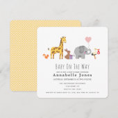 Uitnodiging tot het indienen van Baby showers met  (Voorkant / Achterkant)