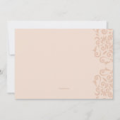 Uitnodiging tot het indienen van Baby showers met  (Achterkant)